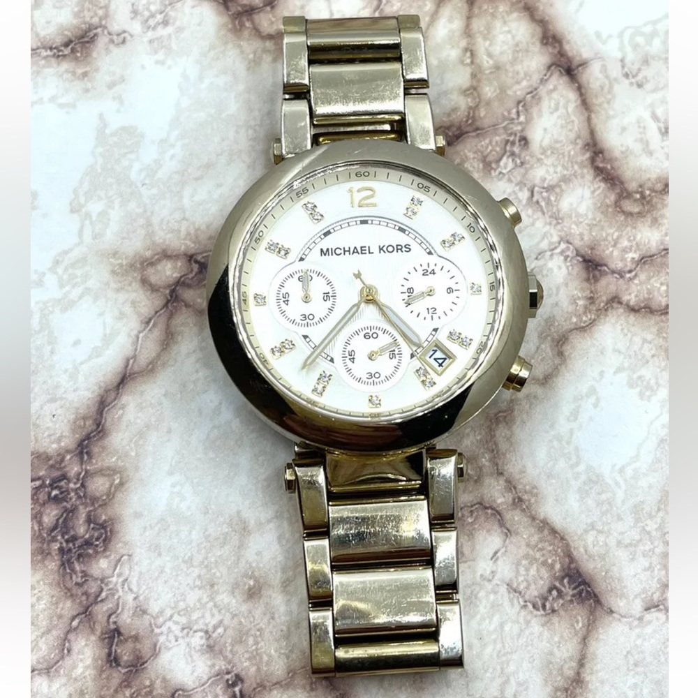 Michael Kors Women's Parker Chronograph GoldTone Stainless Steel Watch MK 5276